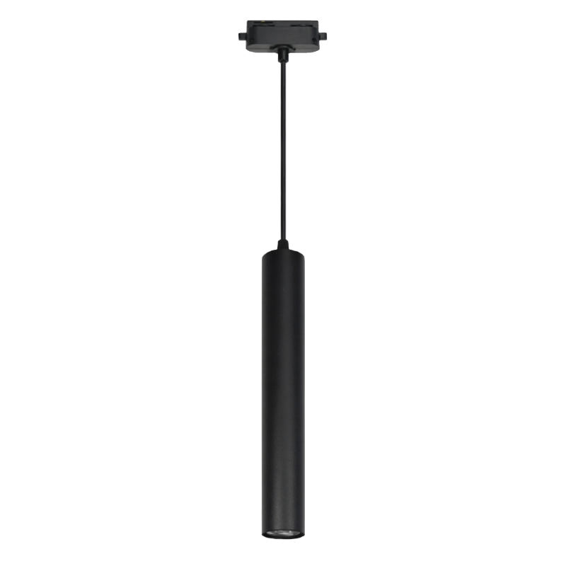 Luminaria LED tipo cigarra, para ríel, de la línea Tracklights de Iluminación Megamex