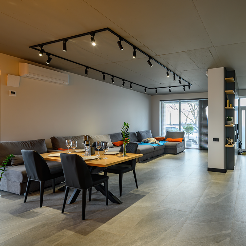 Imagen ilustrativa de luminaria LED tipo SPOT para ríel SPOT TRACKLIGHT